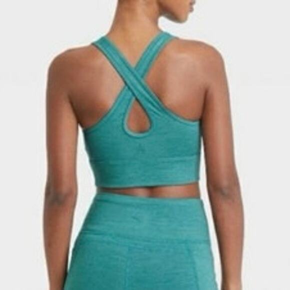 JoyLab Other - JoyLab Turquoise Sports Bra with Criss Cross Back Small